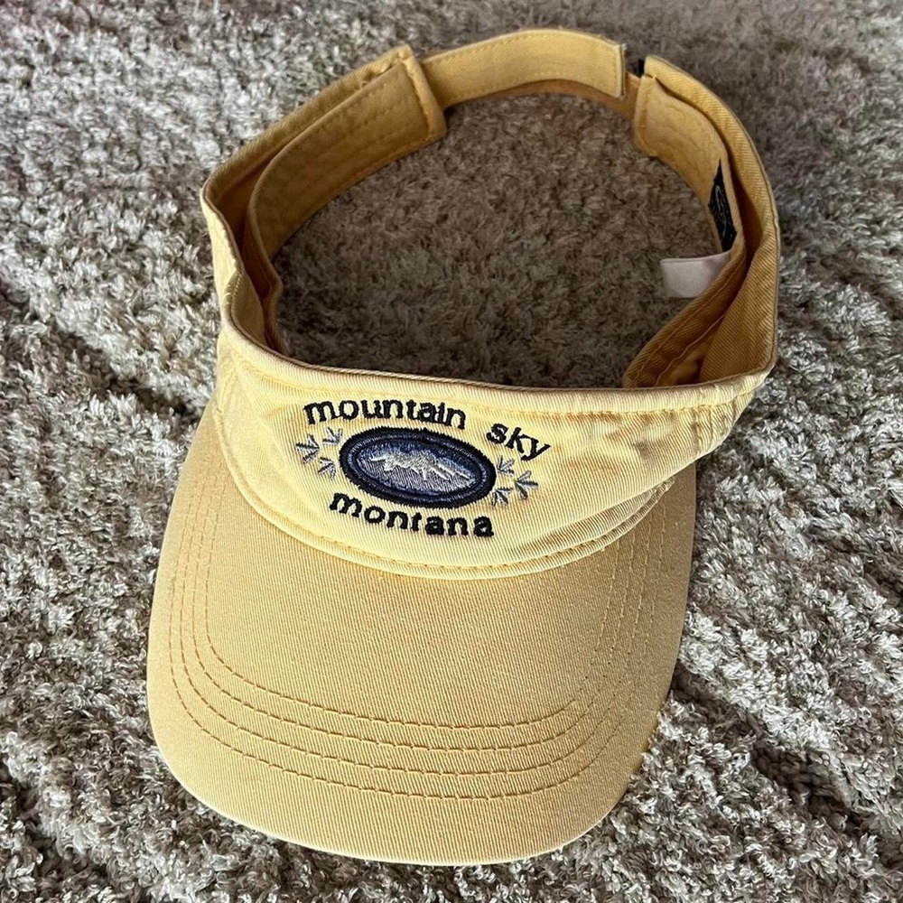 Vintage pale yellow visor
